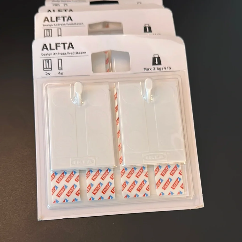 IKEA ALFTA Wall Hook Set - White